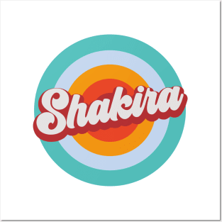 Color Circle With Name Shakira Posters and Art